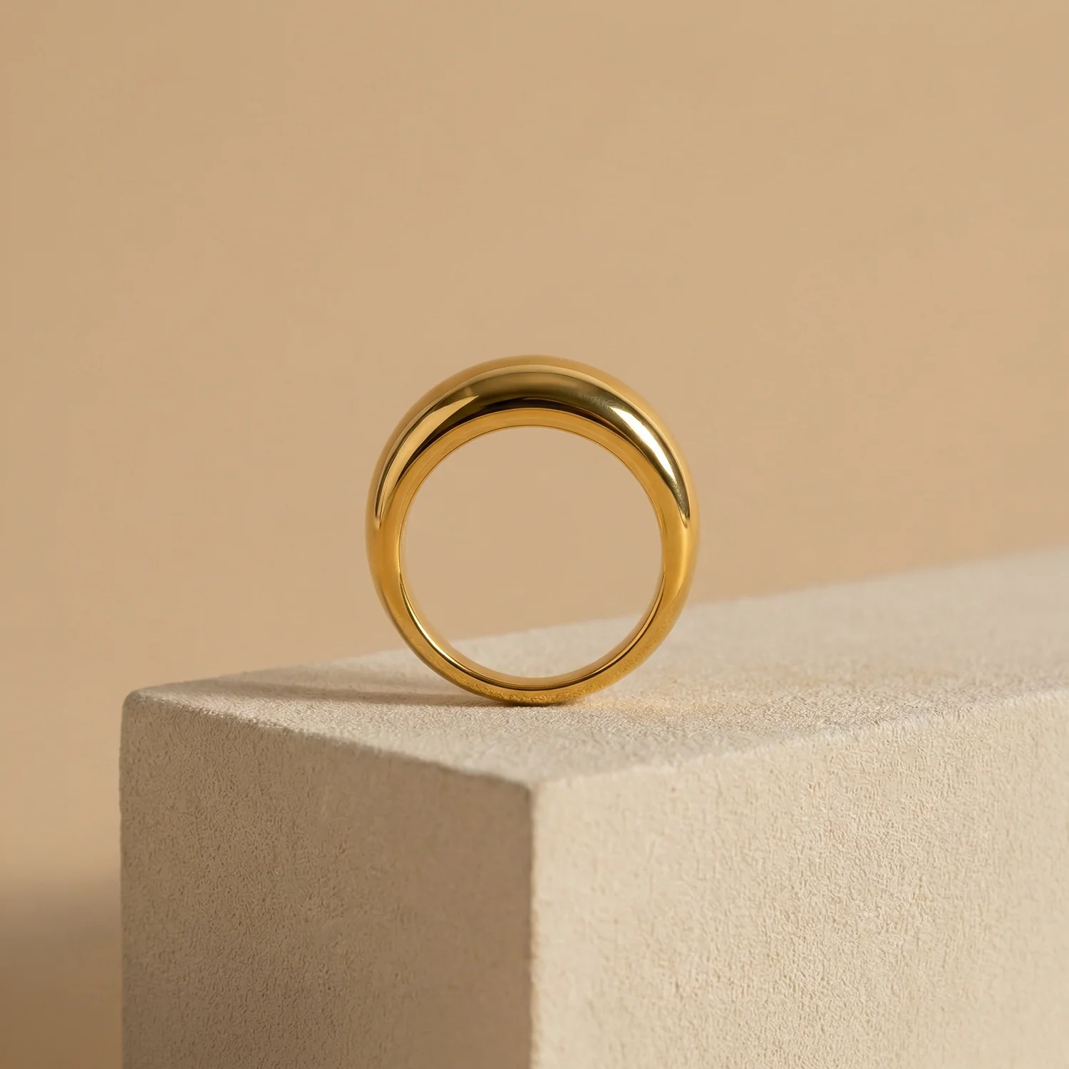 Velora Bold Dome Ring - PALMONAS